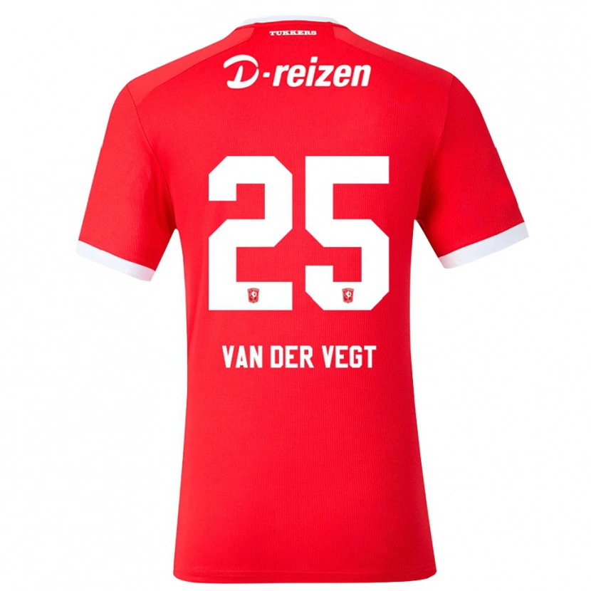 Danxen Enfant Maillot Imre Van Der Vegt #25 Rouge Blanc Tenues Domicile 2026/27 T-Shirt