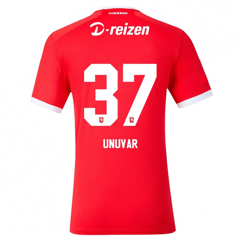 Danxen Enfant Maillot Naci Ünüvar #37 Rouge Blanc Tenues Domicile 2026/27 T-Shirt