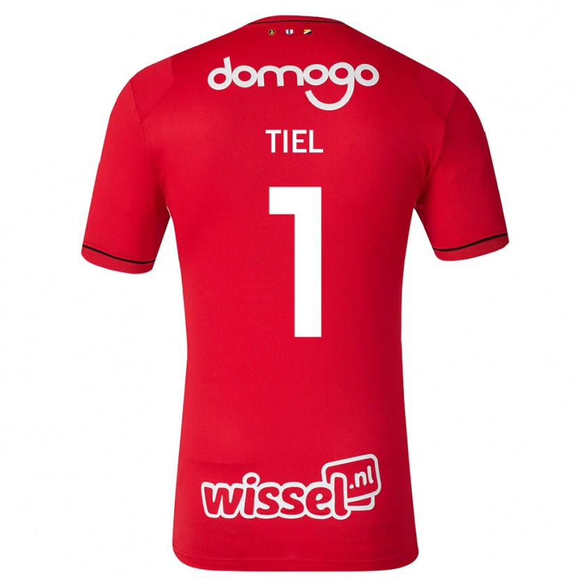 Danxen Enfant Maillot Mick Tiel #1 Rouge Blanc Noir Tenues Domicile 2026/27 T-Shirt