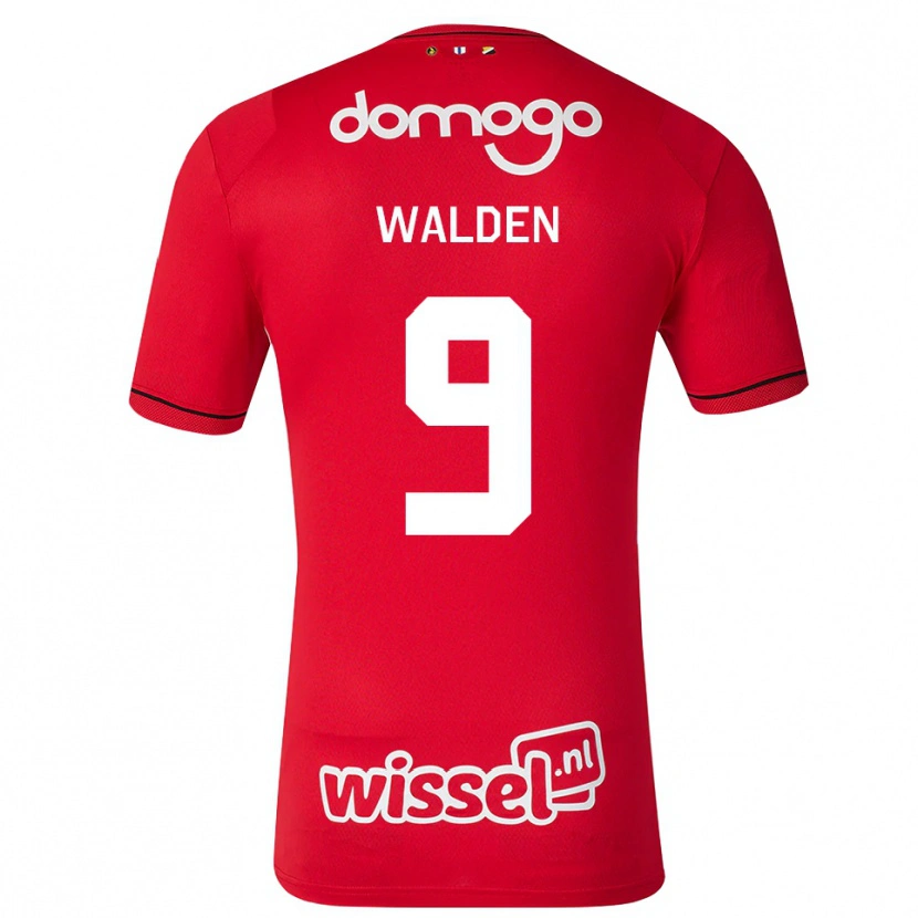 Danxen Enfant Maillot Kane Walden #9 Rouge Blanc Noir Tenues Domicile 2026/27 T-Shirt