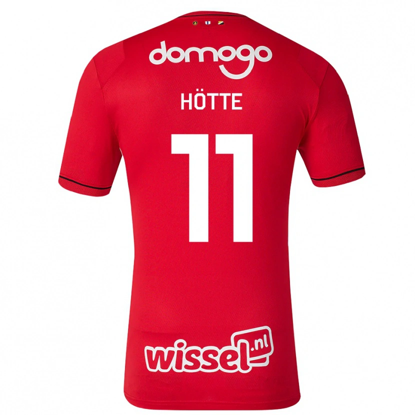 Danxen Enfant Maillot Ties Hötte #11 Rouge Blanc Noir Tenues Domicile 2026/27 T-Shirt