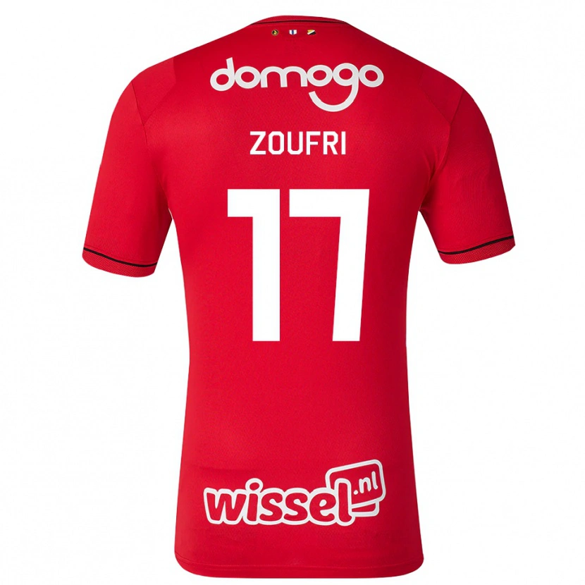 Danxen Enfant Maillot Rayen Zoufri #17 Rouge Blanc Noir Tenues Domicile 2026/27 T-Shirt
