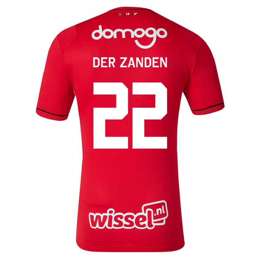 Danxen Enfant Maillot Iise Van Der Zanden #22 Rouge Blanc Noir Tenues Domicile 2026/27 T-Shirt