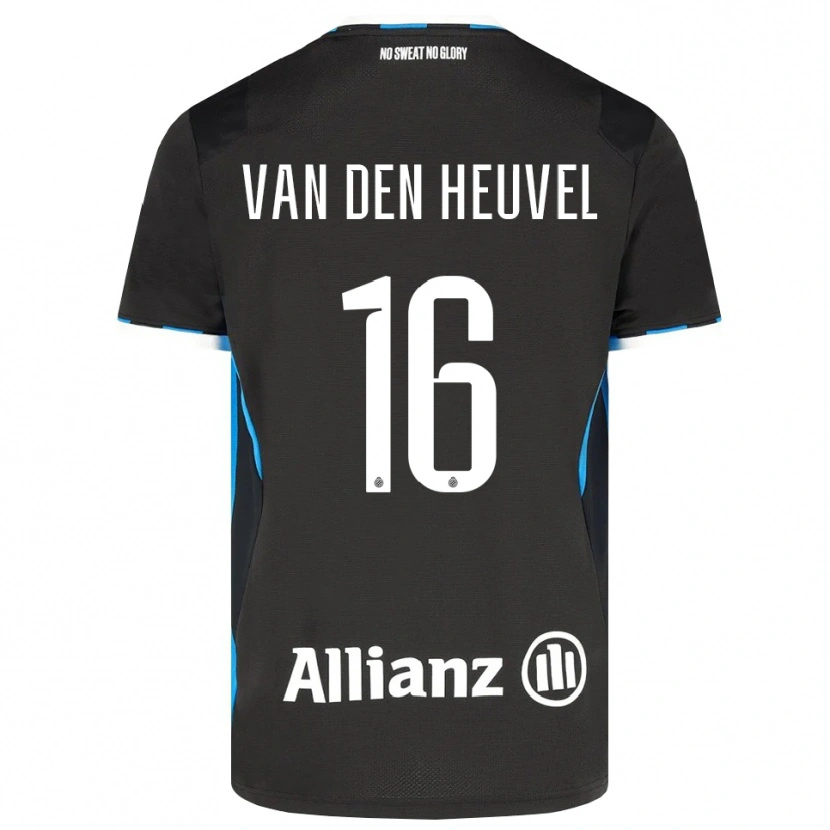Danxen Enfant Maillot Dani Van Den Heuvel #16 Noir Rouge Bleu Tenues Domicile 2026/27 T-Shirt