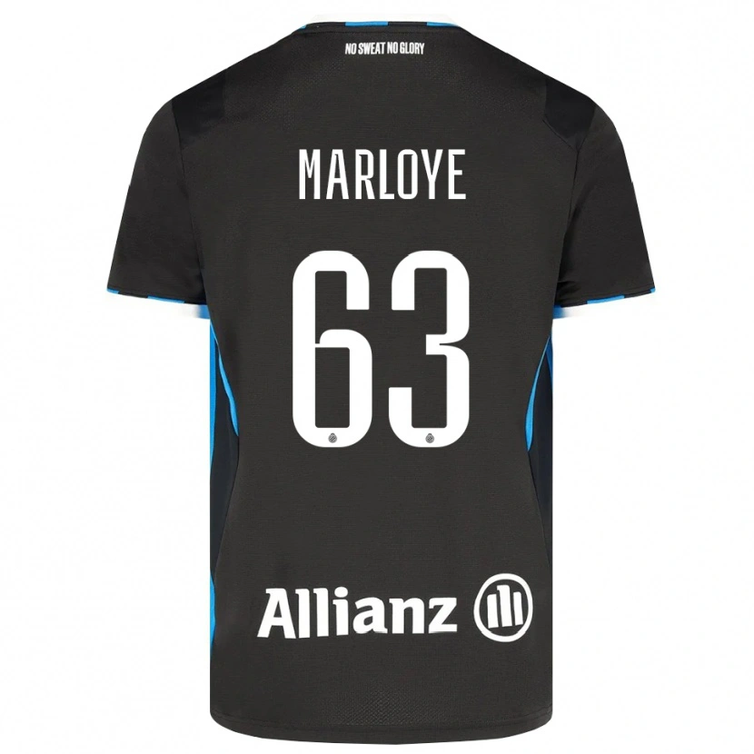Danxen Enfant Maillot Sacha Marloye #63 Noir Rouge Bleu Tenues Domicile 2026/27 T-Shirt