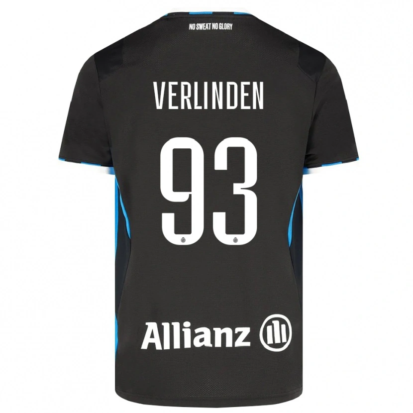 Danxen Enfant Maillot Wout Verlinden #93 Noir Rouge Bleu Tenues Domicile 2026/27 T-Shirt