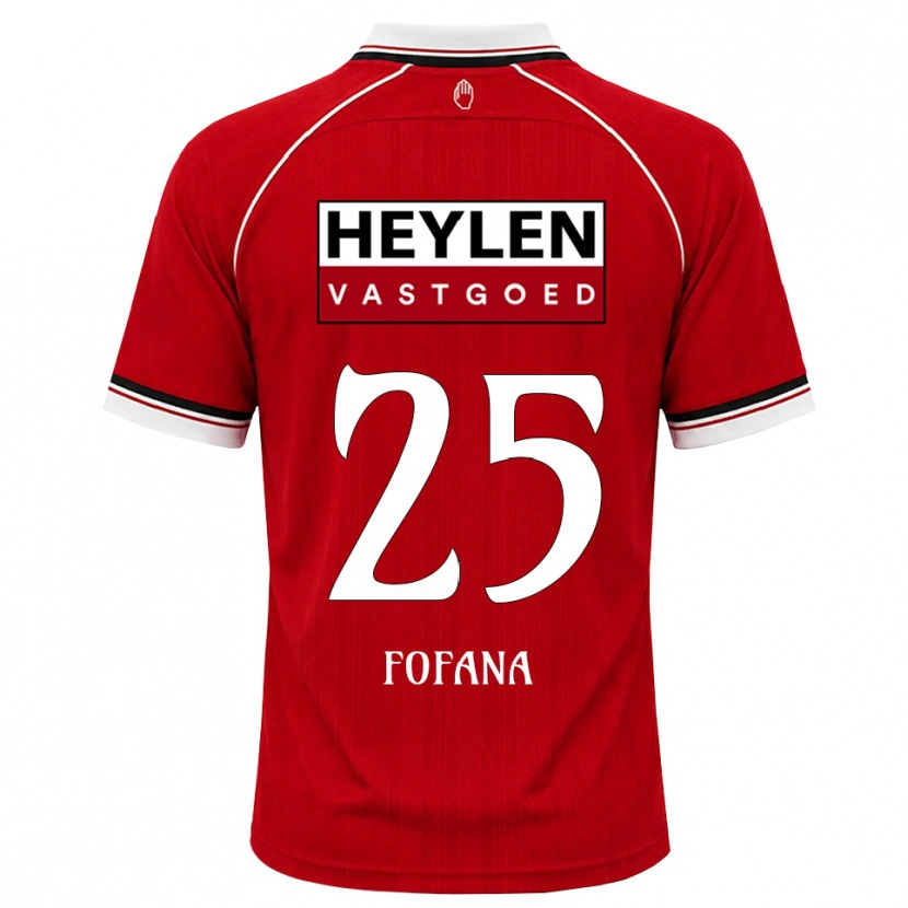 Danxen Enfant Maillot Modibo Fofana #25 Rouge Blanc Noir Tenues Domicile 2026/27 T-Shirt