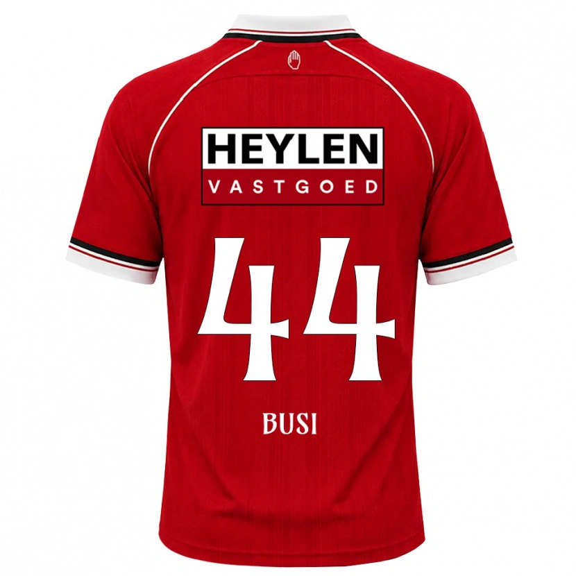 Danxen Enfant Maillot Maxime Busi #44 Rouge Blanc Noir Tenues Domicile 2026/27 T-Shirt