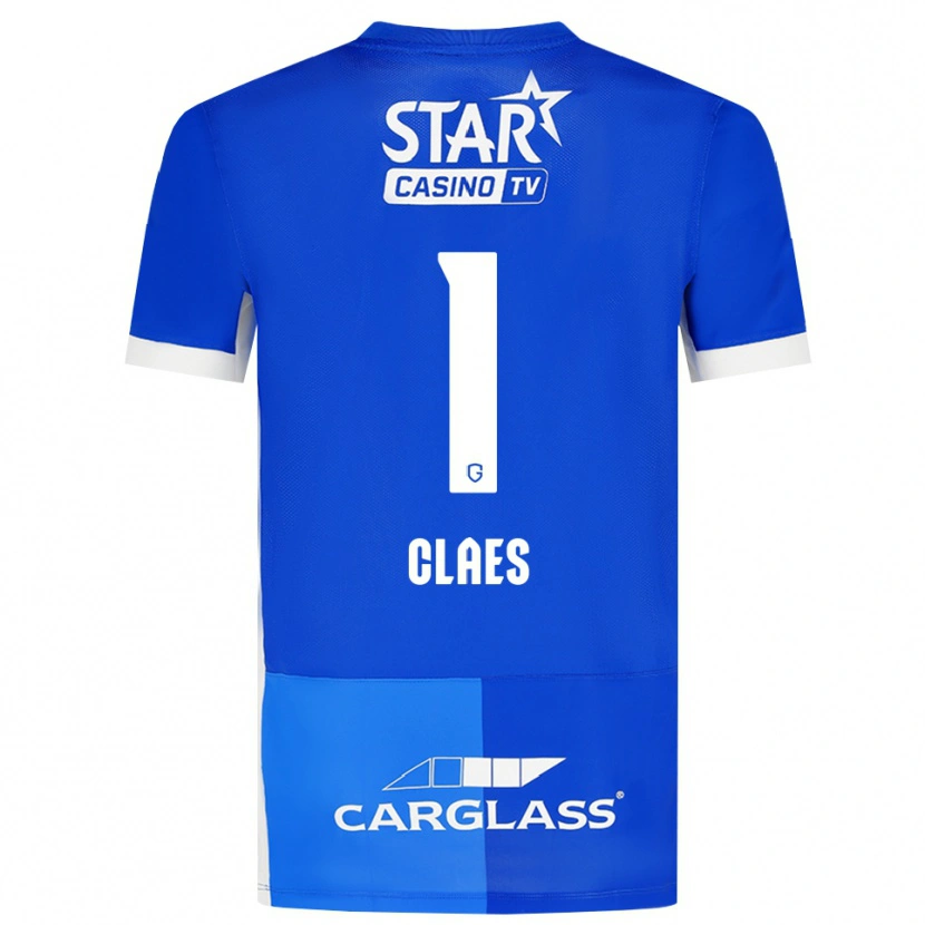 Danxen Enfant Maillot Mirthe Claes #1 Bleu Moyen Royalbleu Blanc Tenues Domicile 2026/27 T-Shirt