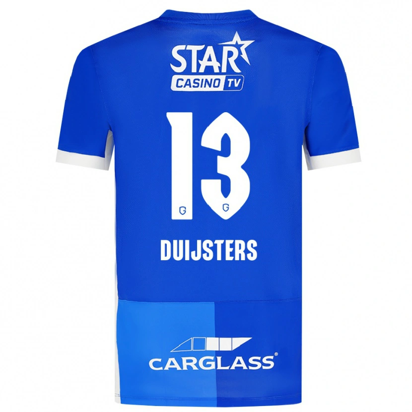 Danxen Enfant Maillot Gwen Duijsters #13 Bleu Moyen Royalbleu Blanc Tenues Domicile 2026/27 T-Shirt