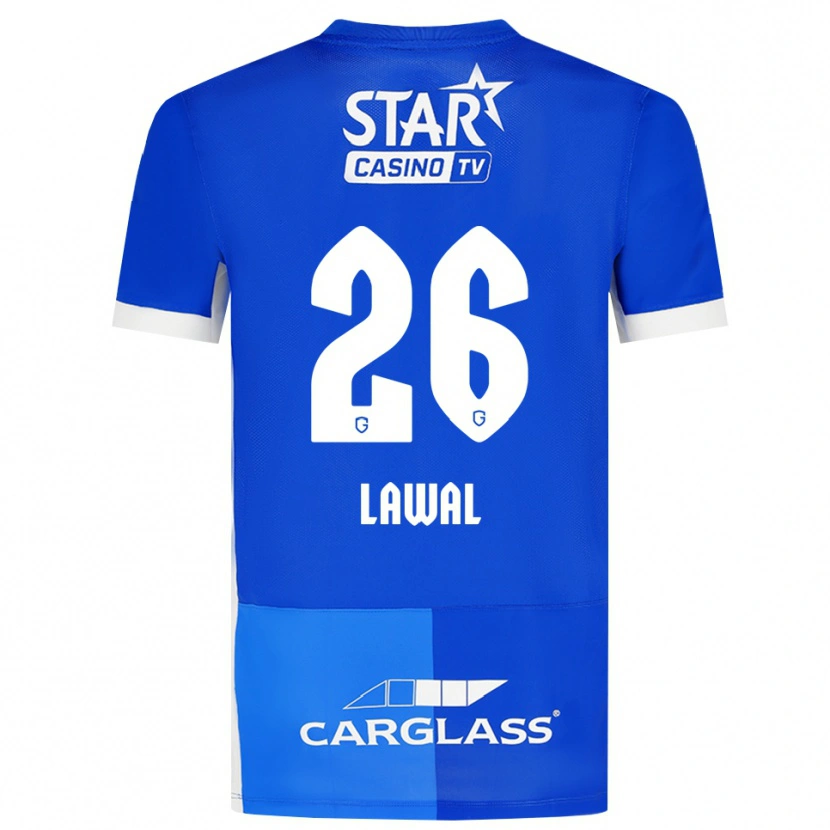 Danxen Enfant Maillot Tobias Lawal #26 Bleu Moyen Royalbleu Blanc Tenues Domicile 2026/27 T-Shirt