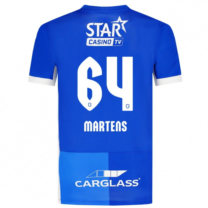 Danxen Enfant Maillot Nolan Martens #64 Bleu Moyen Royalbleu Blanc Tenues Domicile 2026/27 T-Shirt