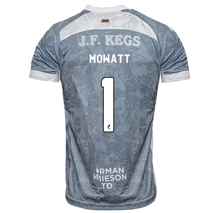 Danxen Enfant Maillot Beth Mowatt #1 Gris Ardoise Clair Tenues Extérieur 2026/27 T-Shirt