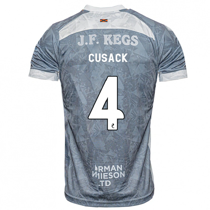 Danxen Enfant Maillot Abbie Cusack #4 Gris Ardoise Clair Tenues Extérieur 2026/27 T-Shirt