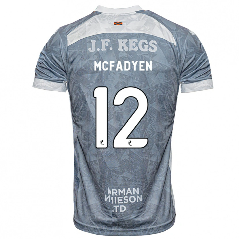 Danxen Enfant Maillot Stacey Mcfadyen #12 Gris Ardoise Clair Tenues Extérieur 2026/27 T-Shirt