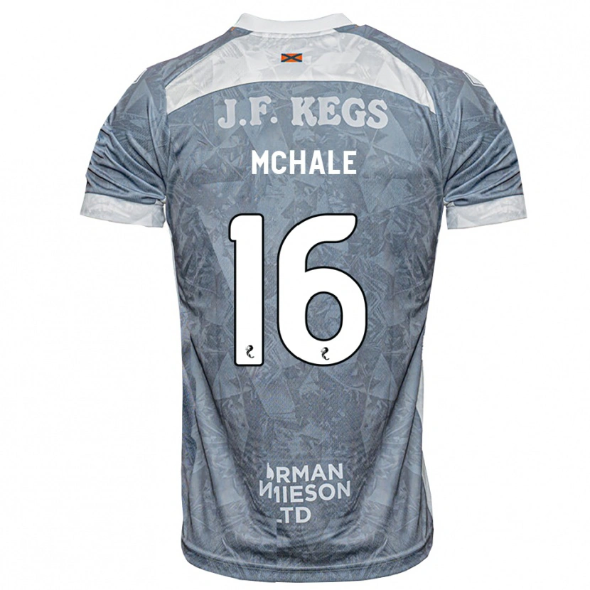 Danxen Enfant Maillot Max Mchale #16 Gris Ardoise Clair Tenues Extérieur 2026/27 T-Shirt