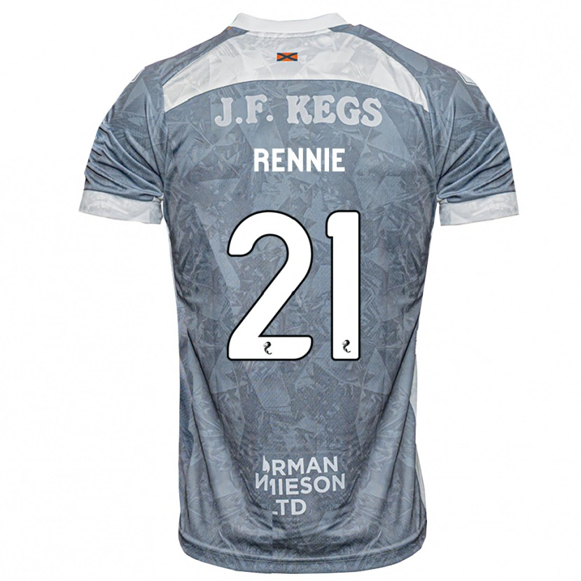 Danxen Enfant Maillot Beth Rennie #21 Gris Ardoise Clair Tenues Extérieur 2026/27 T-Shirt