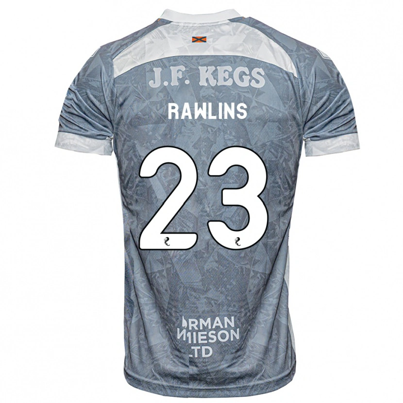 Danxen Enfant Maillot Joshua Rawlins #23 Gris Ardoise Clair Tenues Extérieur 2026/27 T-Shirt