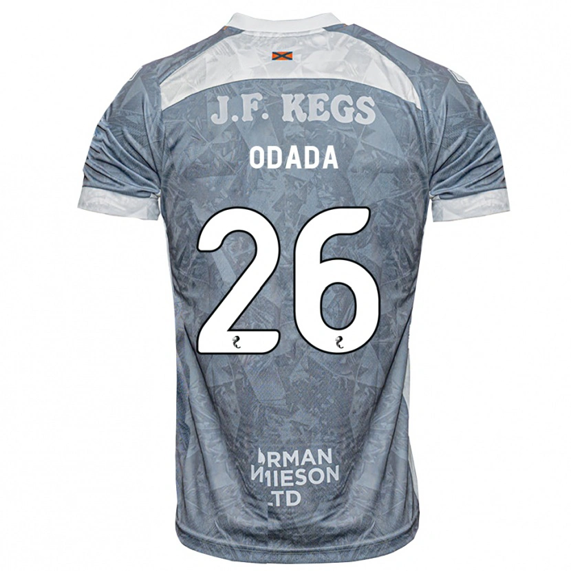 Danxen Enfant Maillot Richard Odada #26 Gris Ardoise Clair Tenues Extérieur 2026/27 T-Shirt