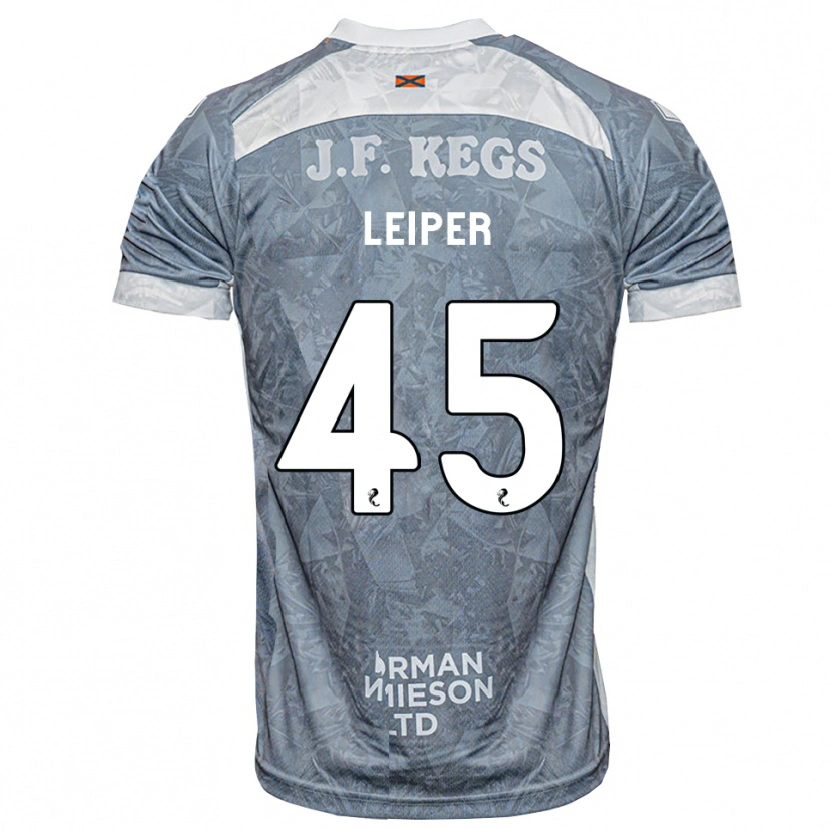 Danxen Enfant Maillot Cohen Leiper #45 Gris Ardoise Clair Tenues Extérieur 2026/27 T-Shirt