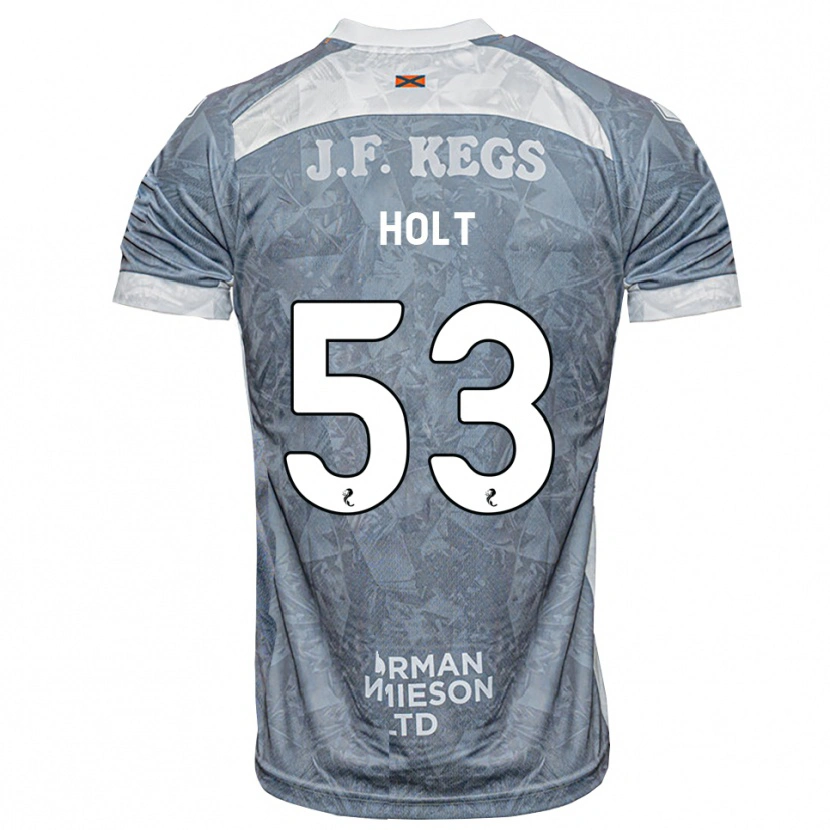 Danxen Enfant Maillot Josh Holt #53 Gris Ardoise Clair Tenues Extérieur 2026/27 T-Shirt