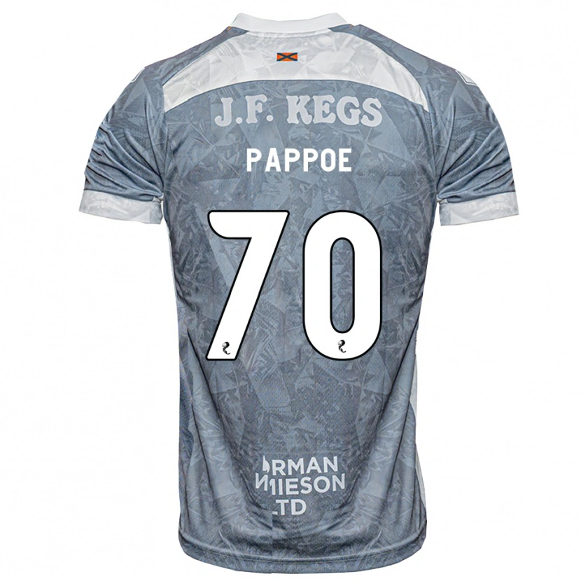 Danxen Enfant Maillot Isaac Pappoe #70 Gris Ardoise Clair Tenues Extérieur 2026/27 T-Shirt