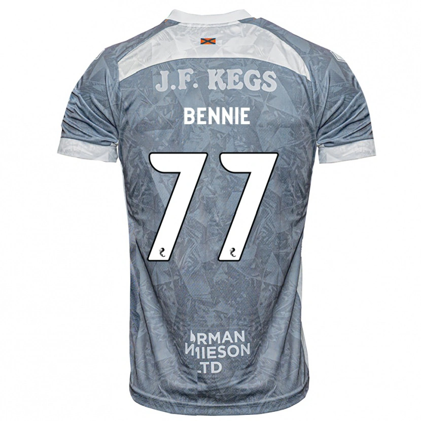 Danxen Enfant Maillot Daniel Bennie #77 Gris Ardoise Clair Tenues Extérieur 2026/27 T-Shirt