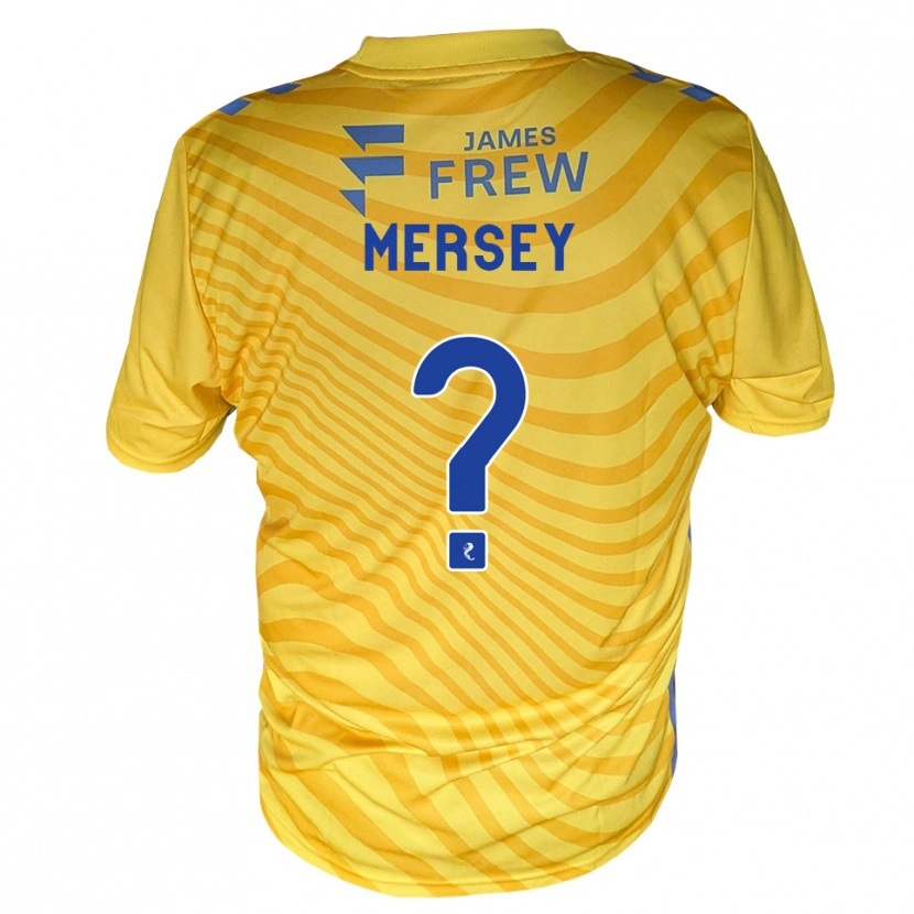 Danxen Enfant Maillot Ethan Mersey #0 Bleu Royal Jaune Tenues Extérieur 2026/27 T-Shirt