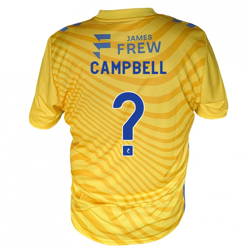 Danxen Enfant Maillot Jillian Campbell #0 Bleu Royal Jaune Tenues Extérieur 2026/27 T-Shirt