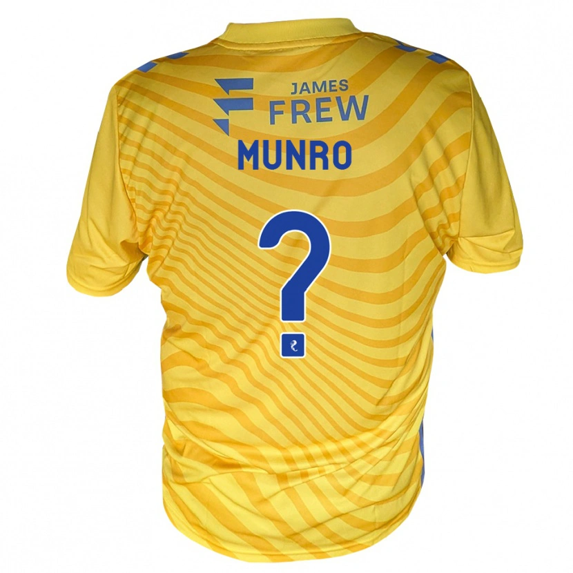 Danxen Enfant Maillot Kirsty Munro #0 Bleu Royal Jaune Tenues Extérieur 2026/27 T-Shirt