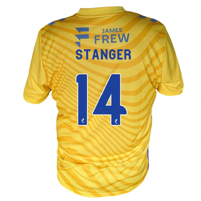 Danxen Enfant Maillot George Stanger #14 Bleu Royal Jaune Tenues Extérieur 2026/27 T-Shirt