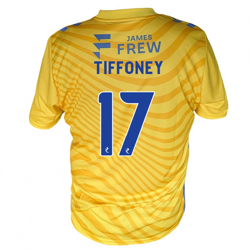 Danxen Enfant Maillot Scott Tiffoney #17 Bleu Royal Jaune Tenues Extérieur 2026/27 T-Shirt