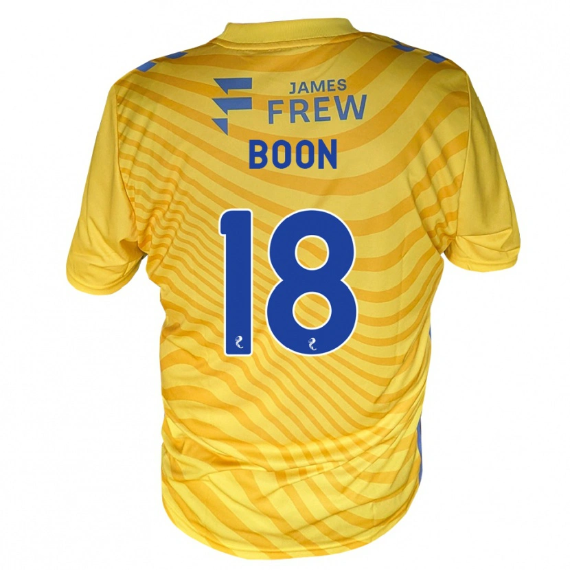 Danxen Enfant Maillot Aiden Boon #18 Bleu Royal Jaune Tenues Extérieur 2026/27 T-Shirt