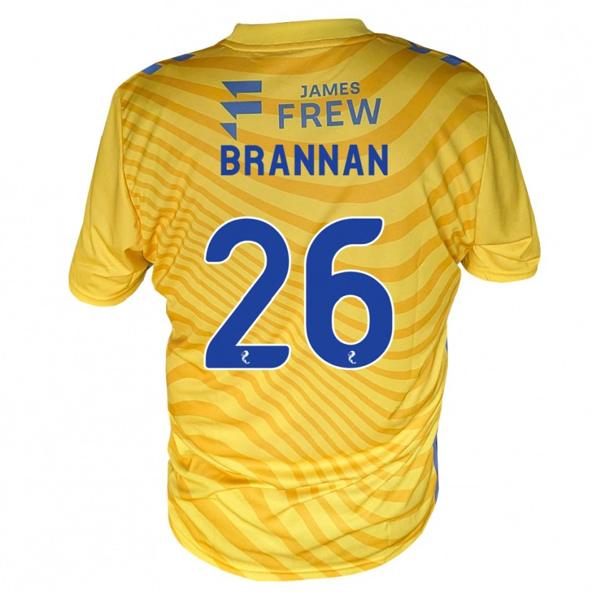 Danxen Enfant Maillot Ben Brannan #26 Bleu Royal Jaune Tenues Extérieur 2026/27 T-Shirt
