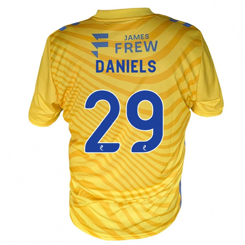 Danxen Enfant Maillot Djenairo Daniels #29 Bleu Royal Jaune Tenues Extérieur 2026/27 T-Shirt