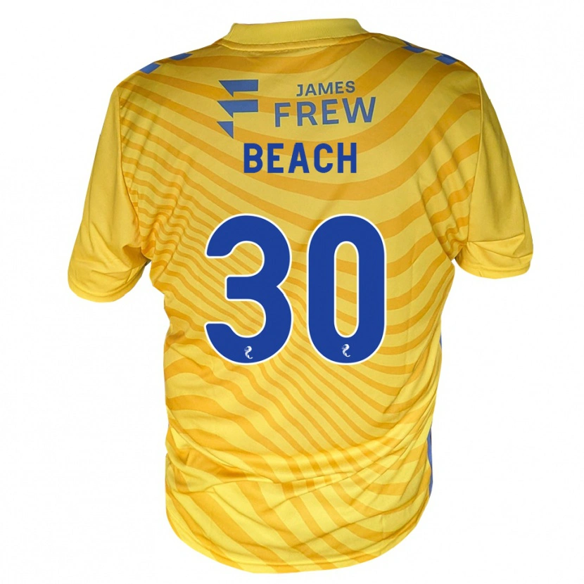 Danxen Enfant Maillot Eddie Beach #30 Bleu Royal Jaune Tenues Extérieur 2026/27 T-Shirt