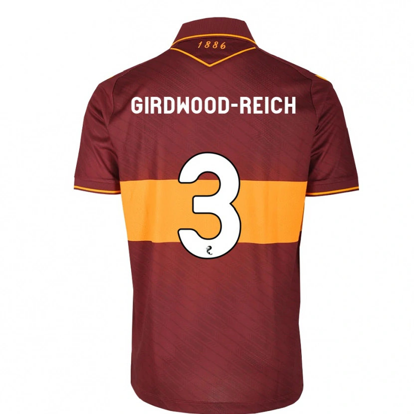 Danxen Enfant Maillot Jake Girdwood-Reich #3 Orange Marron Tenues Extérieur 2026/27 T-Shirt