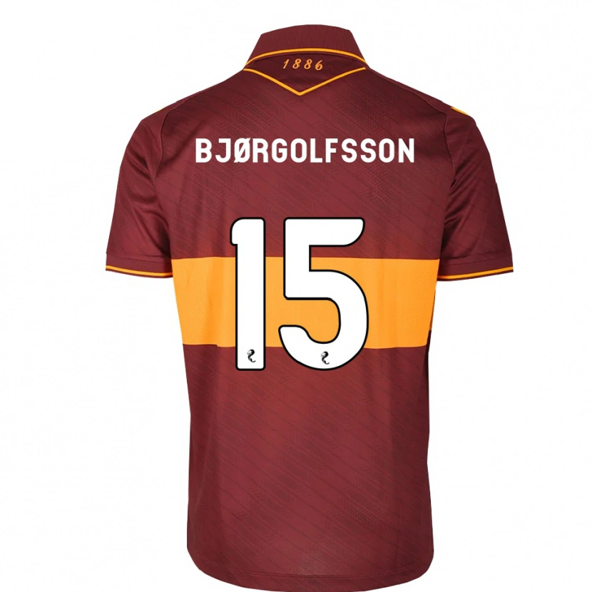 Danxen Enfant Maillot Eythor Bjørgolfsson #15 Orange Marron Tenues Extérieur 2026/27 T-Shirt