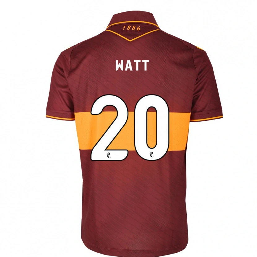 Danxen Enfant Maillot Elliot Watt #20 Orange Marron Tenues Extérieur 2026/27 T-Shirt