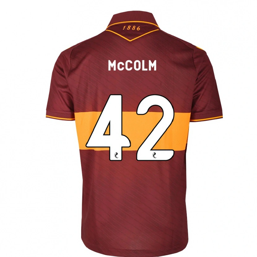 Danxen Enfant Maillot Rocco Mccolm #42 Orange Marron Tenues Extérieur 2026/27 T-Shirt