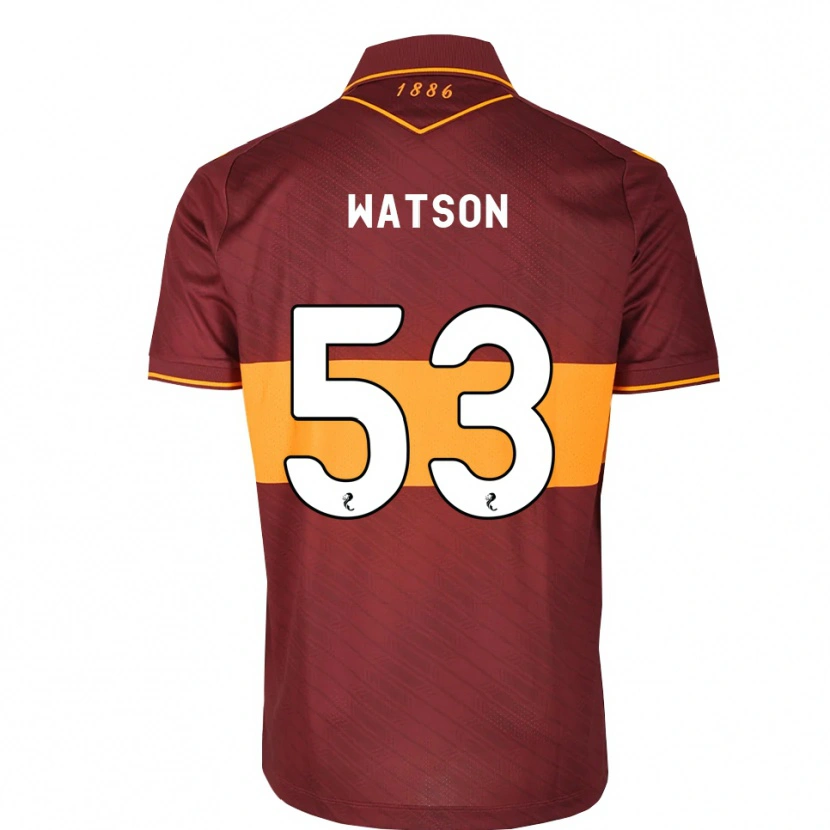 Danxen Enfant Maillot Blane Watson #53 Orange Marron Tenues Extérieur 2026/27 T-Shirt