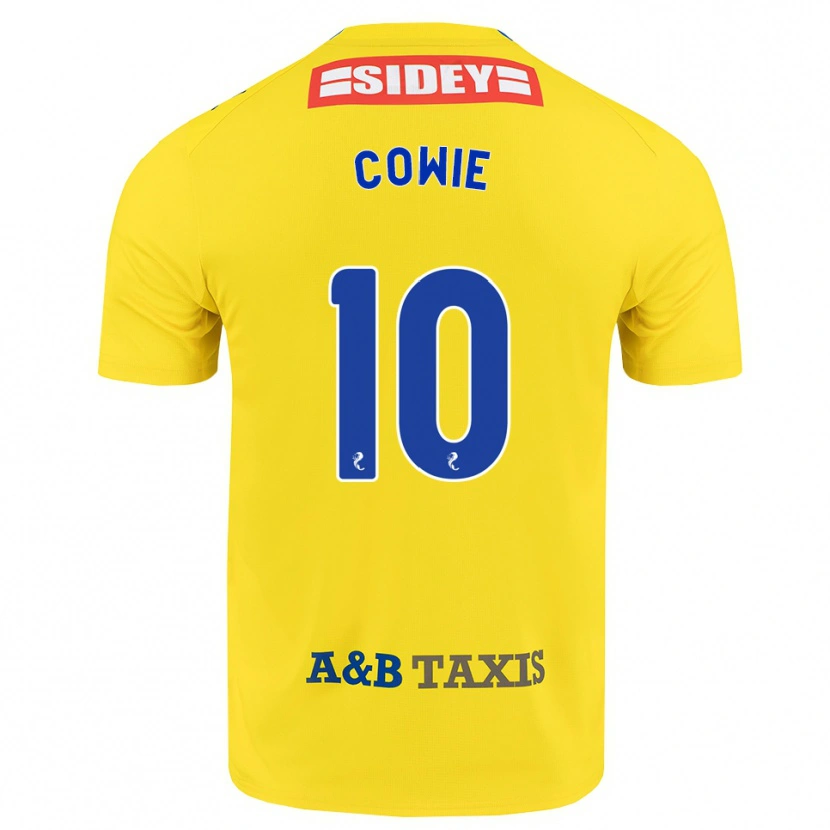 Danxen Enfant Maillot Ellie-May Cowie #10 Jaune Bleu Noir Tenues Extérieur 2026/27 T-Shirt