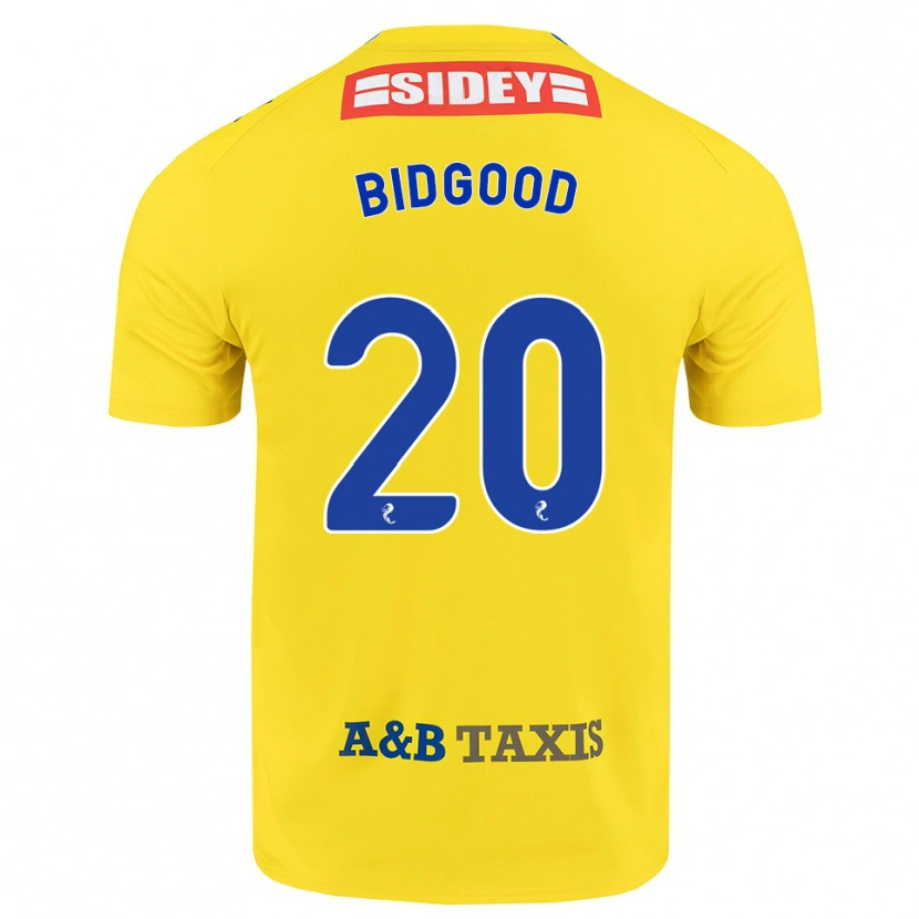 Danxen Enfant Maillot Aoife Bidgood #20 Jaune Bleu Noir Tenues Extérieur 2026/27 T-Shirt