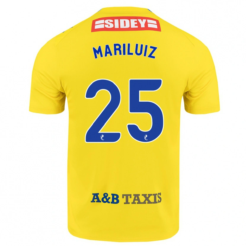 Danxen Enfant Maillot Mariluiz Sanchez #25 Jaune Bleu Noir Tenues Extérieur 2026/27 T-Shirt