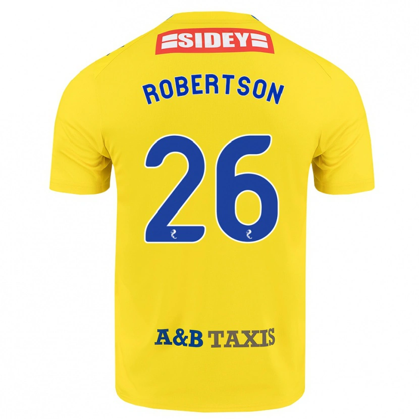 Danxen Enfant Maillot Rebecca Robertson #26 Jaune Bleu Noir Tenues Extérieur 2026/27 T-Shirt