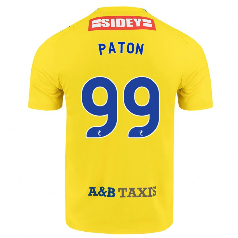 Danxen Enfant Maillot Ruari Paton #99 Jaune Bleu Noir Tenues Extérieur 2026/27 T-Shirt