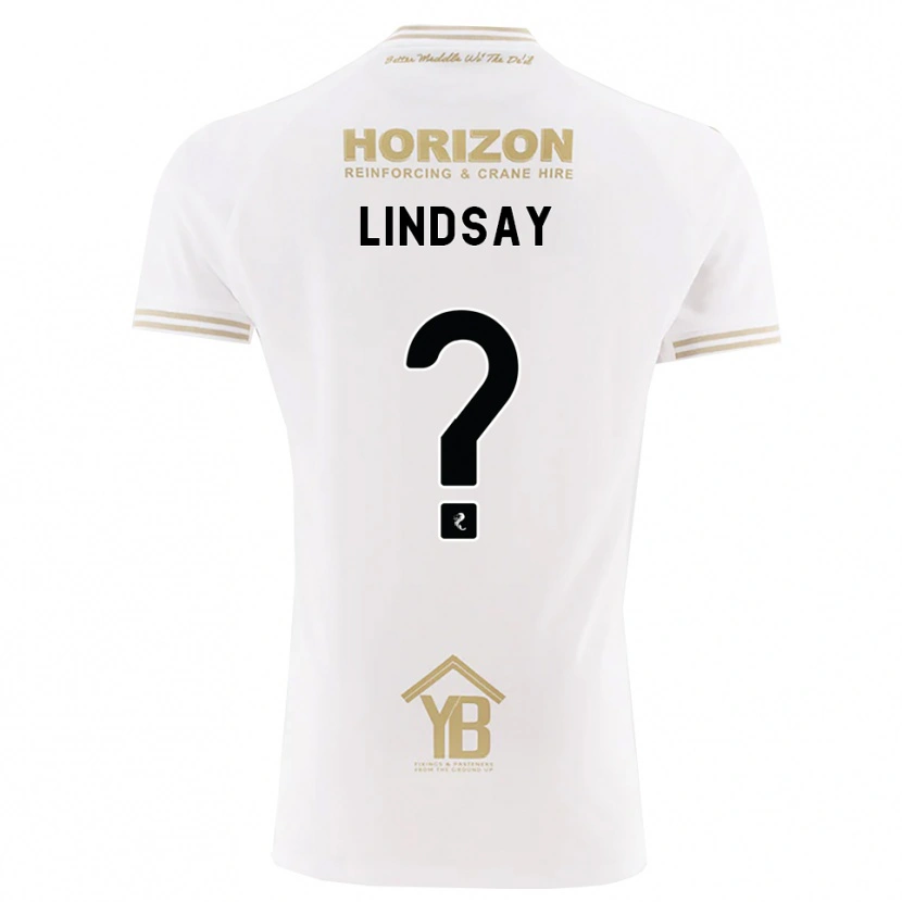 Danxen Enfant Maillot Casey Lindsay #0 Blé Blanc Tenues Extérieur 2026/27 T-Shirt
