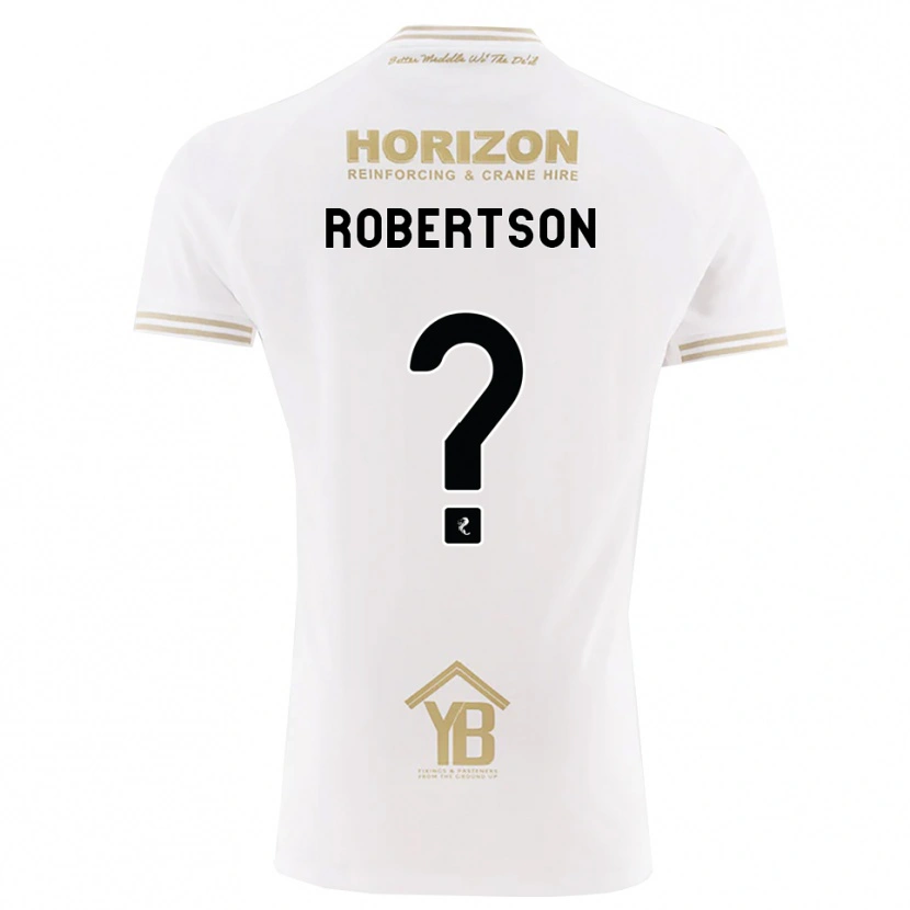 Danxen Enfant Maillot Erin Robertson #0 Blé Blanc Tenues Extérieur 2026/27 T-Shirt
