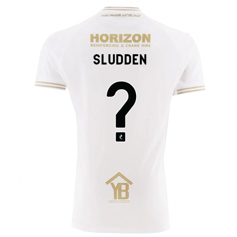 Danxen Enfant Maillot Erin Sludden #0 Blé Blanc Tenues Extérieur 2026/27 T-Shirt