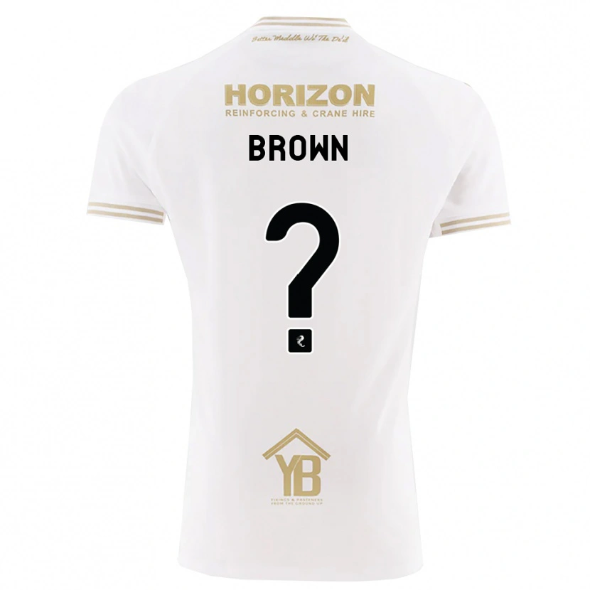 Danxen Enfant Maillot Natalie Brown #0 Blé Blanc Tenues Extérieur 2026/27 T-Shirt
